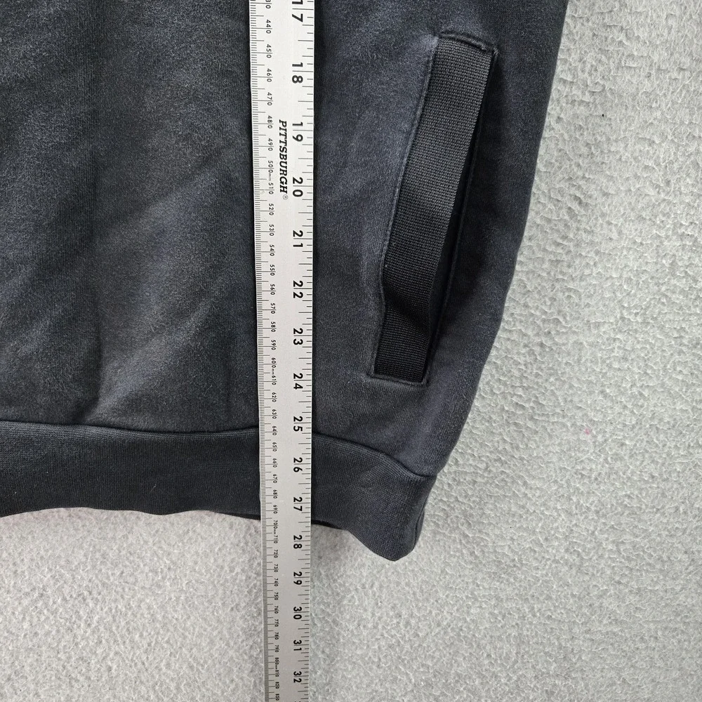Jordan Men Sweatshirt L Black Y2K Jumpman Logo Graphic Print Long Sleeve READ